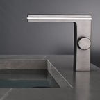 LED Temperature Display Solid Brass Ceramic Disc Bathroom Faucet
