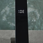 LED Temperature Display Solid Brass Ceramic Disc Bathroom Faucet
