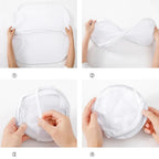 Large Foldable Ventilated Mesh Laundry Basket (Side Pocket)