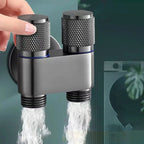 Leak-Resistant Brass-Core Dual Outlet Valve (Wall-Mount)