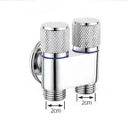 Leak-Resistant Brass-Core Dual Outlet Valve (Wall-Mount)