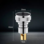 Leak-Resistant Brass-Core Dual Outlet Valve (Wall-Mount)