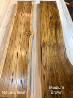 Live Edge Solid Wood Floating Shelf (Includes Mounting Kit)