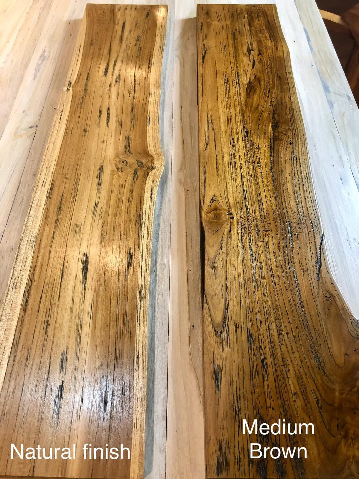 Live Edge Solid Wood Floating Shelf (Includes Mounting Kit)