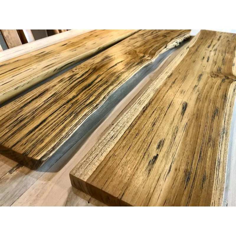 Live Edge Solid Wood Floating Shelf (Includes Mounting Kit)