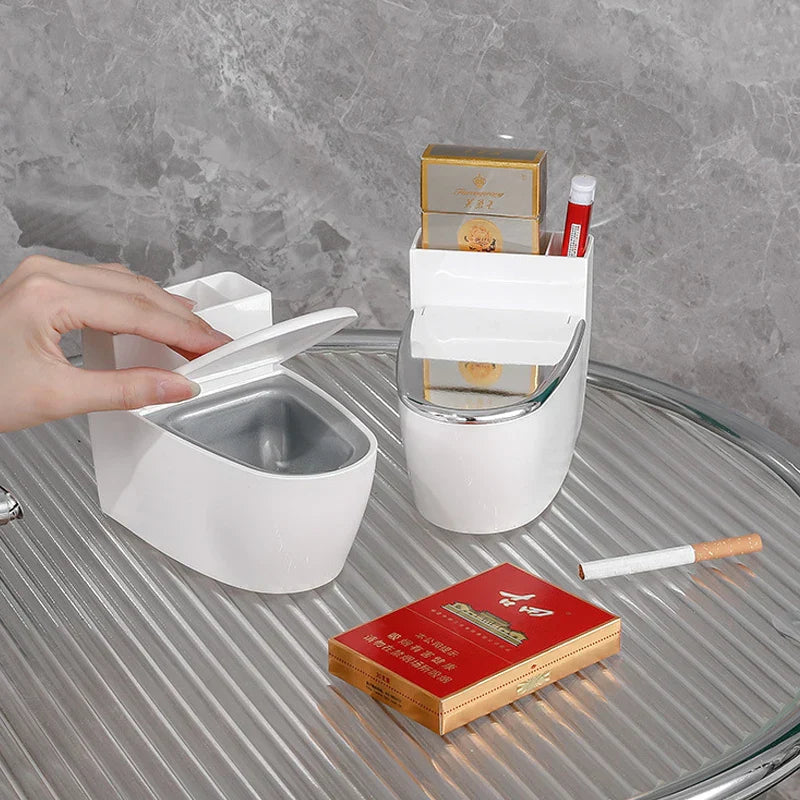 Lockable Odor-Control Wall-Mounted Ashtray (Removable Insert)