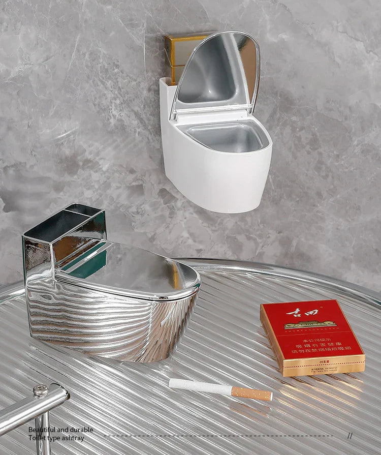 Lockable Odor-Control Wall-Mounted Ashtray (Removable Insert)