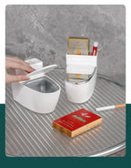 Lockable Odor-Control Wall-Mounted Ashtray (Removable Insert)