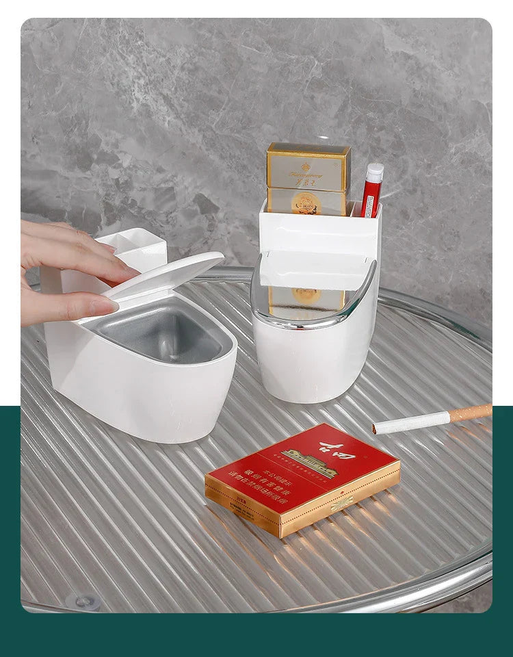 Lockable Odor-Control Wall-Mounted Ashtray (Removable Insert)