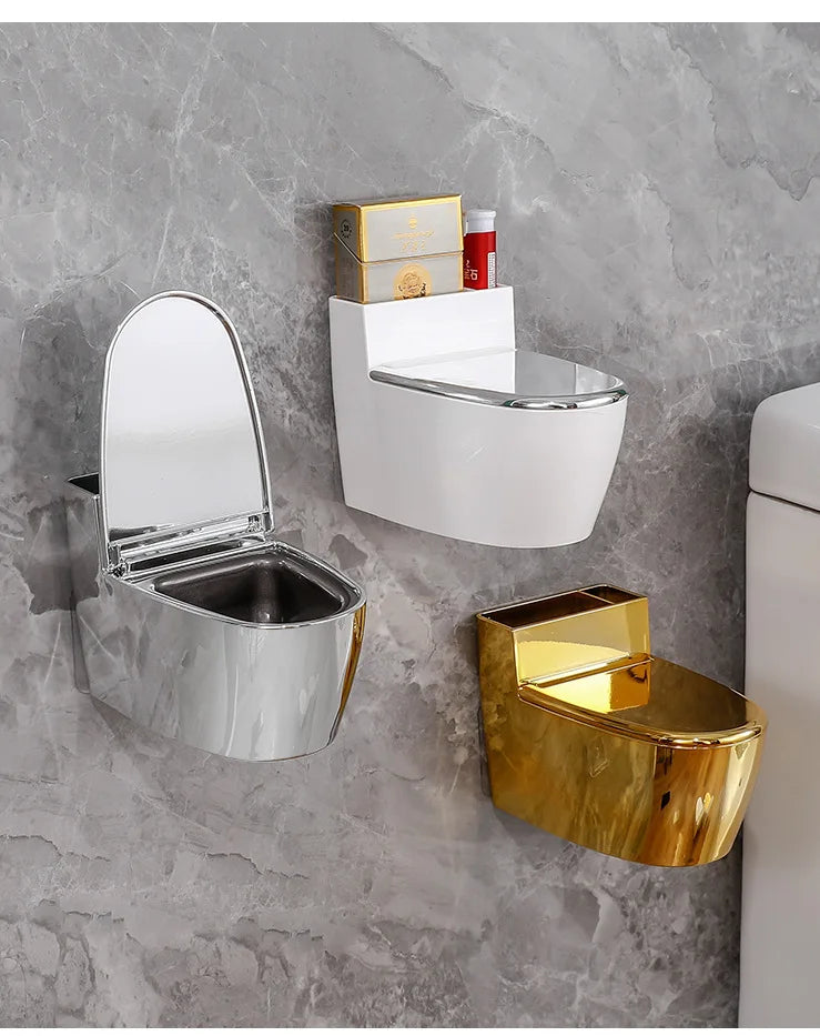 Lockable Odor-Control Wall-Mounted Ashtray (Removable Insert)