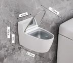 Lockable Odor-Control Wall-Mounted Ashtray (Removable Insert)