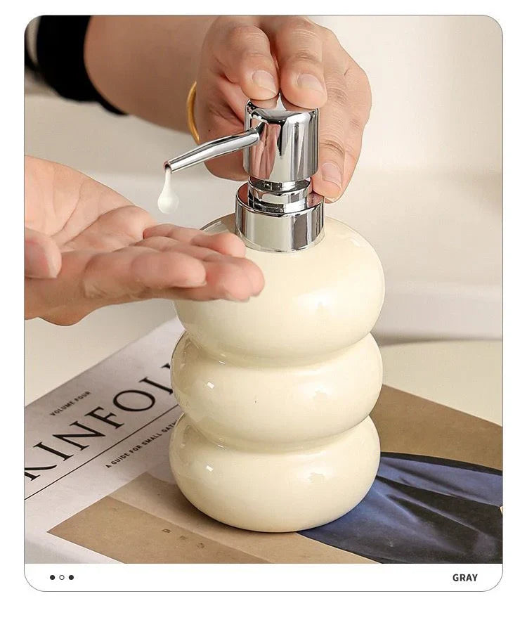 Luxe Ceramic Refillable Soap Dispenser