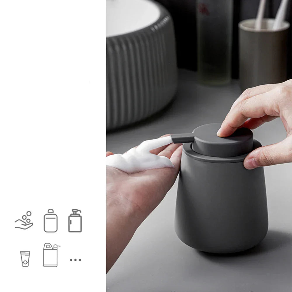 Luxury Ceramic Refillable Soap Dispenser (300 ml)