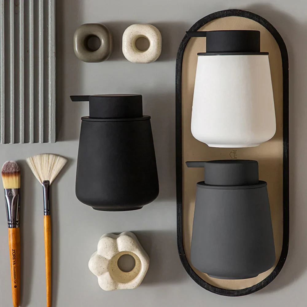 Luxury Ceramic Refillable Soap Dispenser (300 ml)