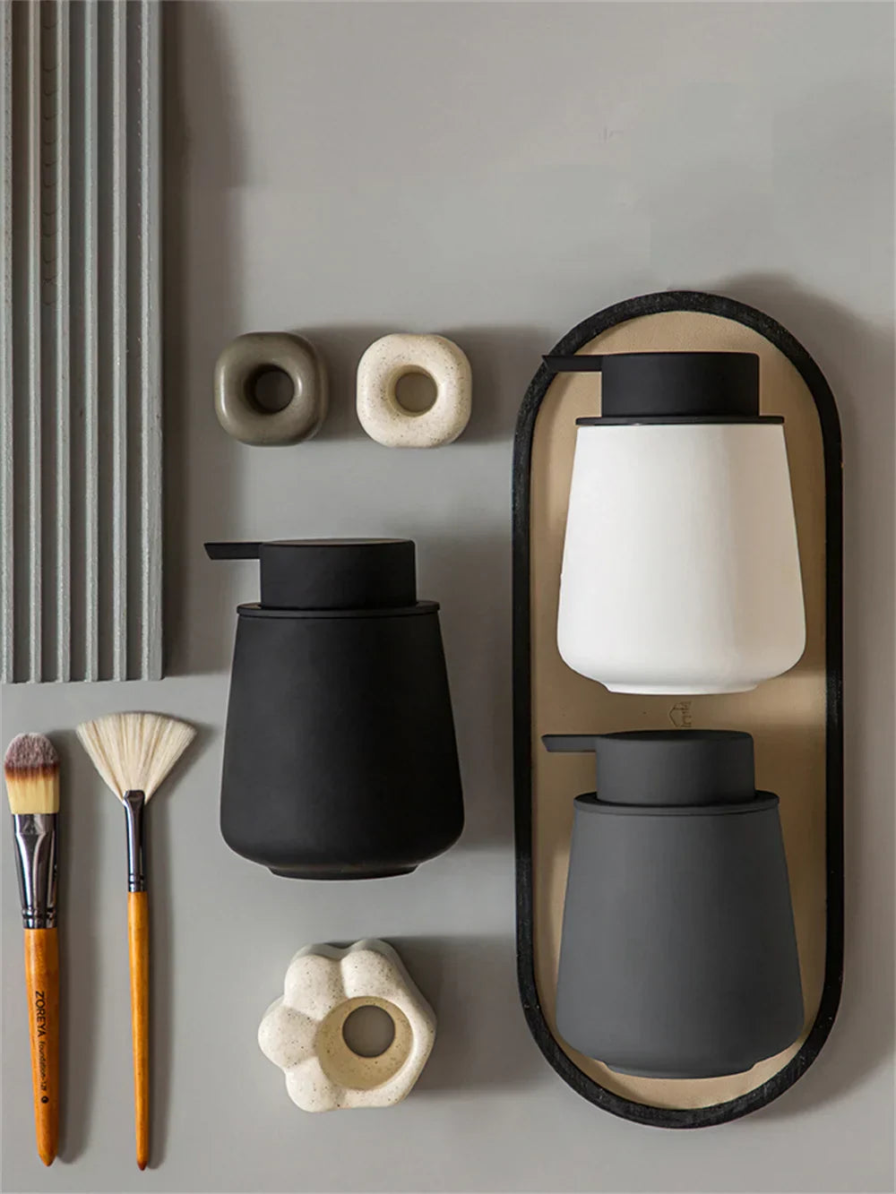 Luxury Ceramic Refillable Soap Dispenser (300 ml)