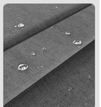Magnetic Hem Waterproof Linen-Style Shower Curtain (Includes Hooks)