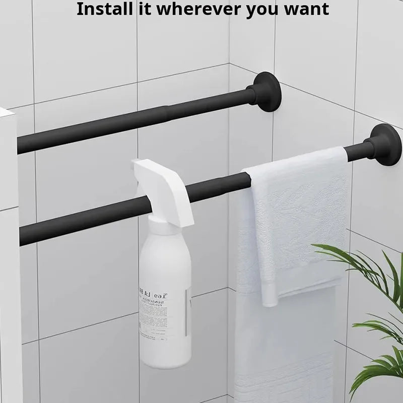 Magnetic Hem Waterproof Linen-Style Shower Curtain (Includes Hooks)
