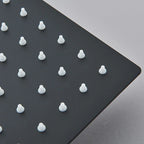 Matte Black 304 Stainless Steel Rain Shower Head (360° Rotatable)
