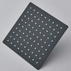 Matte Black 304 Stainless Steel Rain Shower Head (360° Rotatable)