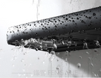 Matte Black Anodized Aluminum Corner Shower Shelf (3-Tier, Drill-Free)