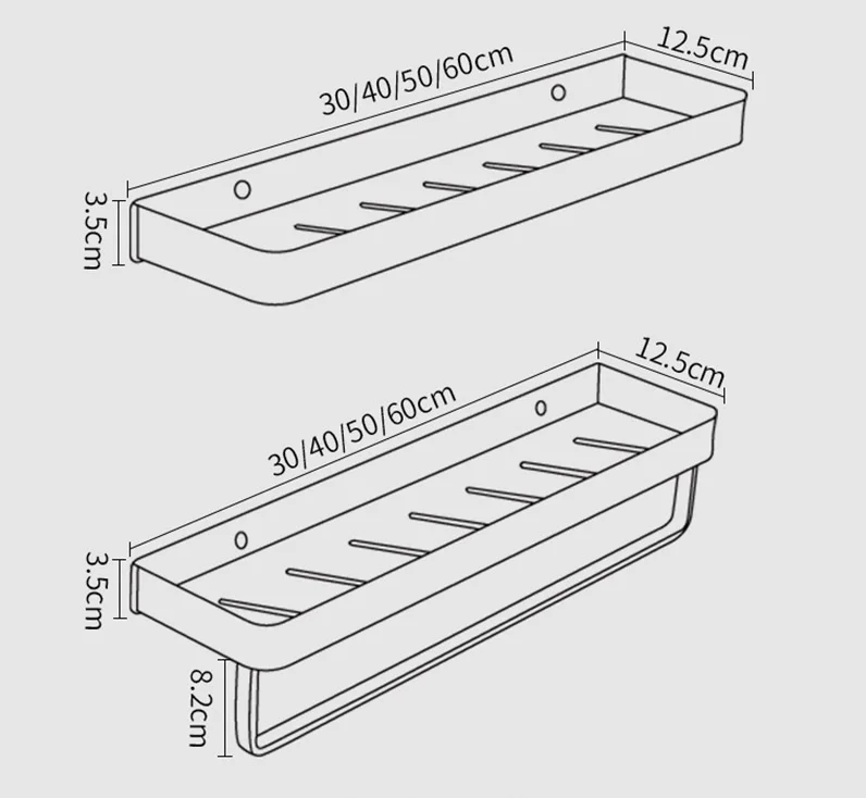 Matte Black Anodized Aluminum Corner Shower Shelf (3-Tier, Drill-Free)