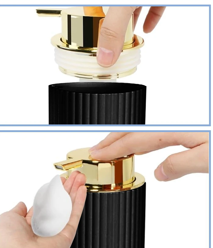 Matte Black Eco-Friendly Plastic Bathroom Accessory Set (4-Piece)