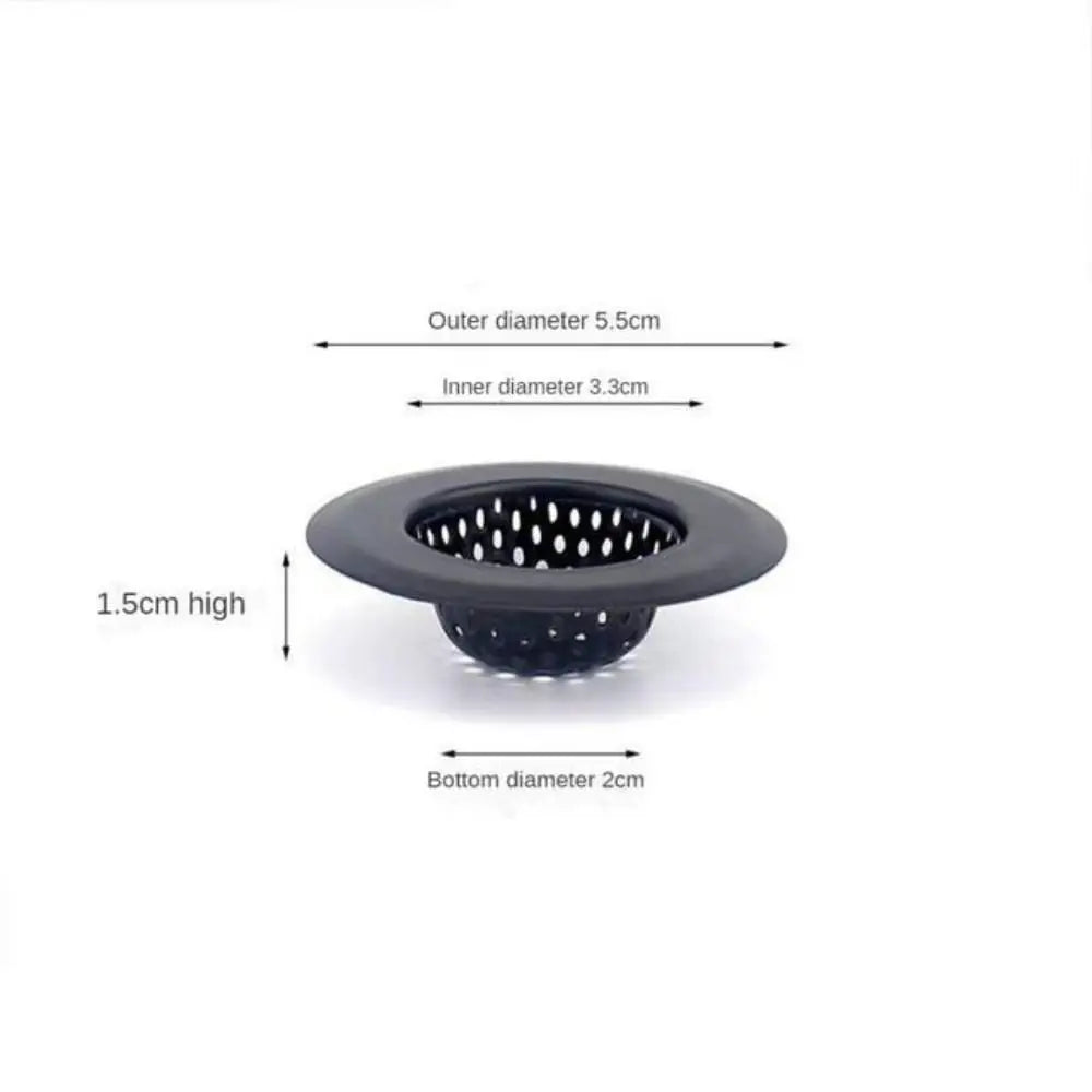 Matte Black Fine Mesh Stainless Steel Sink Strainer (Drop-In)