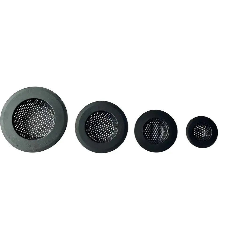 Matte Black Fine Mesh Stainless Steel Sink Strainer (Drop-In)
