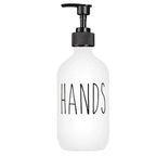 Matte Black Refillable Soap Dispenser Set (500 ml)