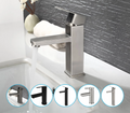 Matte Black Stainless Steel Bathroom Sink Faucet (Ceramic Cartridge)