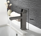 Matte Black Stainless Steel Bathroom Sink Faucet (Ceramic Cartridge)