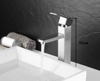 Matte Black Stainless Steel Bathroom Sink Faucet (Ceramic Cartridge)