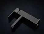 Matte Black Stainless Steel Bathroom Sink Faucet (Ceramic Cartridge)