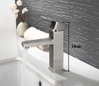 Matte Black Stainless Steel Bathroom Sink Faucet (Ceramic Cartridge)