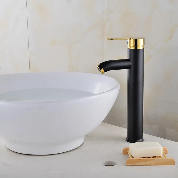 Matte Black Stainless Steel Single-Handle Faucet (Deck-Mounted)