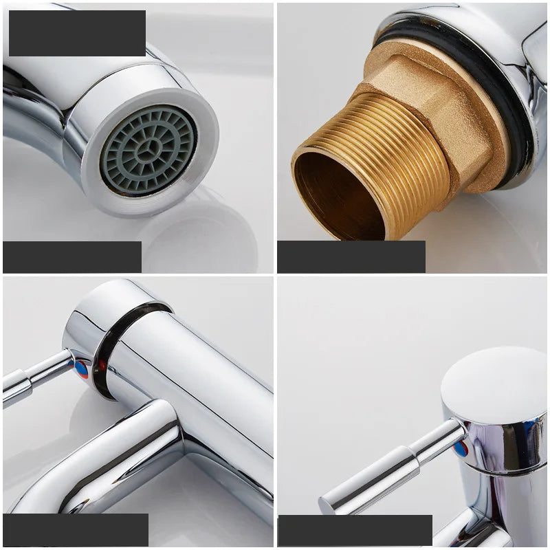 Matte Black Stainless Steel Single-Handle Faucet (Deck-Mounted)