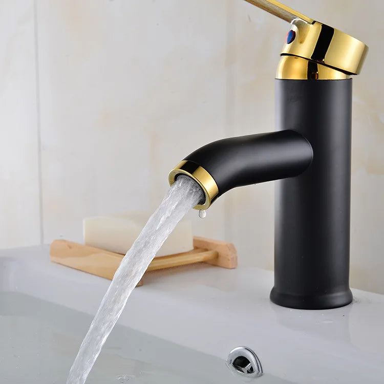Matte Black Stainless Steel Single-Handle Faucet (Deck-Mounted)