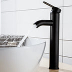 Matte Black Stainless Steel Single-Handle Faucet (Deck-Mounted)