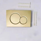 Matte Gold Fingerprint-Resistant Dual-Flush Actuator Plate