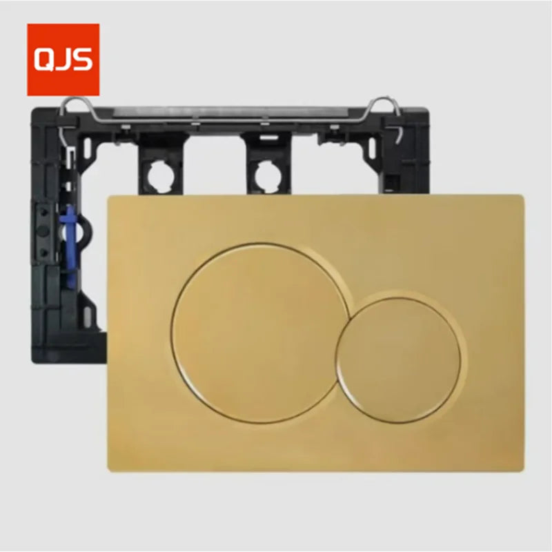 Matte Gold Fingerprint-Resistant Dual-Flush Actuator Plate