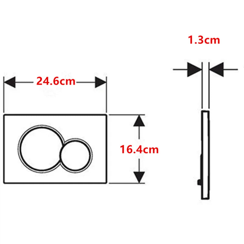 Matte Gold Fingerprint-Resistant Dual-Flush Actuator Plate