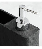 Matte Stone-Texture Refillable Soap Dispenser & Sponge Holder