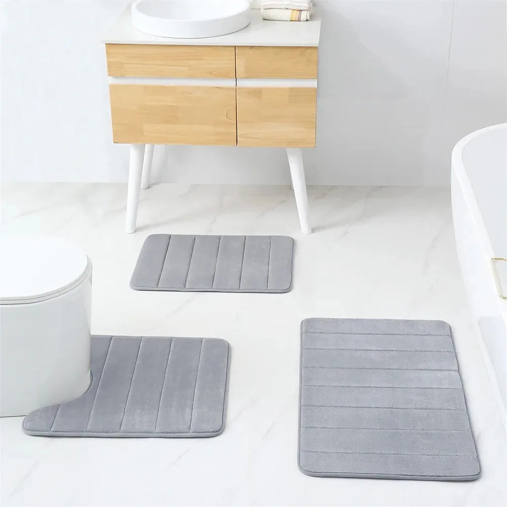 Memory Foam Water-Absorbent Non-Slip Bath Mat