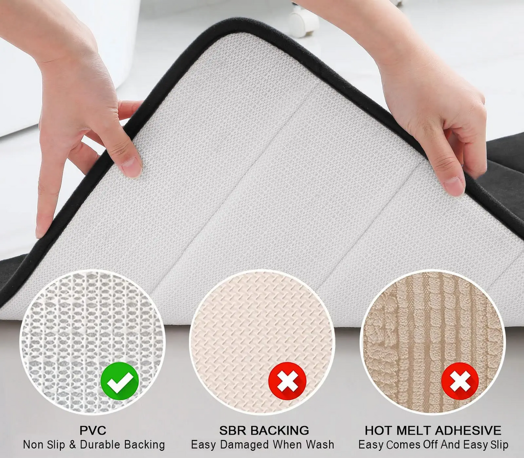 Memory Foam Water-Absorbent Non-Slip Bath Mat