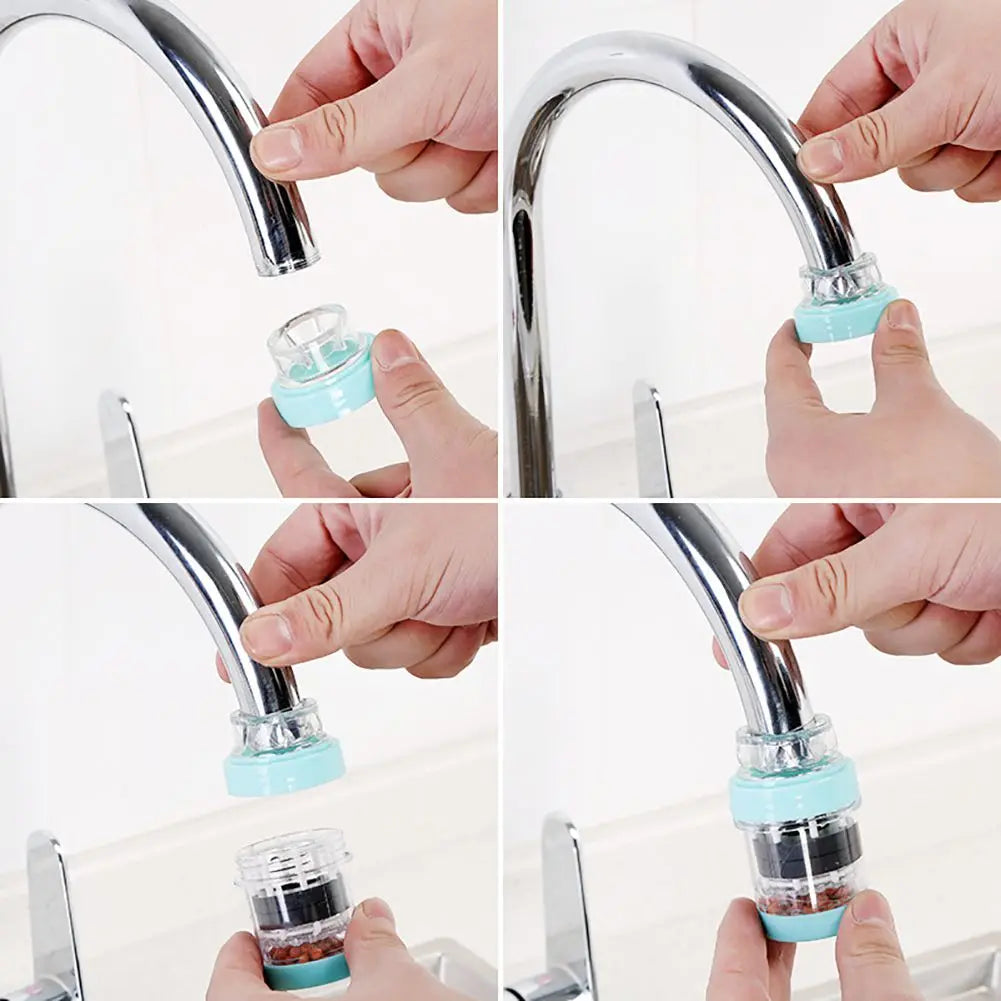 Mineral Stone Tool-Free Faucet Water Filter