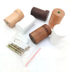Minimalist Solid Beech & Black Walnut Wall Hook (Single Hook)