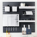 Modular Powder-Coated Wall Pegboard Organizer (22 x 22 in)