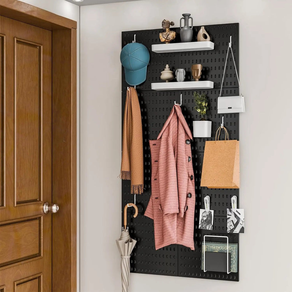 Modular Powder-Coated Wall Pegboard Organizer (22 x 22 in)