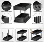 Moisture-Resistant ABS Pull-Out Under-Sink Organizer (2-Tier)