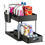 Moisture-Resistant ABS Pull-Out Under-Sink Organizer (2-Tier)